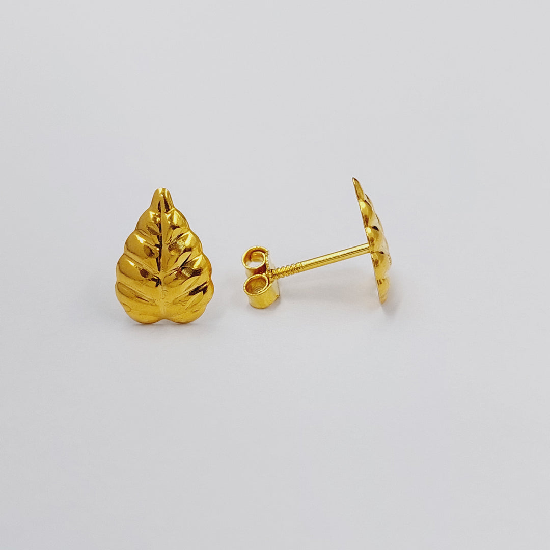 18K Gold Children's Screw Earrings by Saeed Jewelry - Image 4