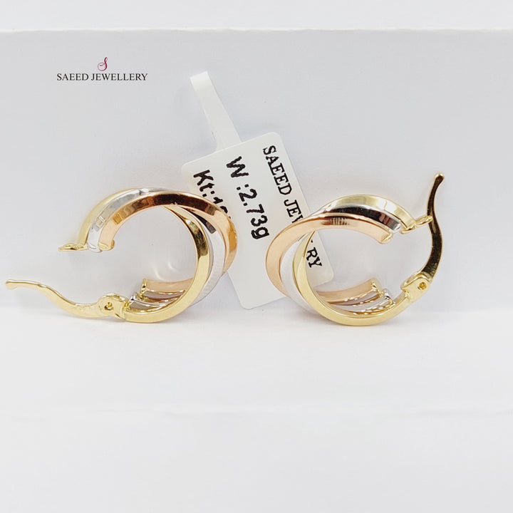 18K Gold Deluxe Hoop Earrings by Saeed Jewelry - Image 1