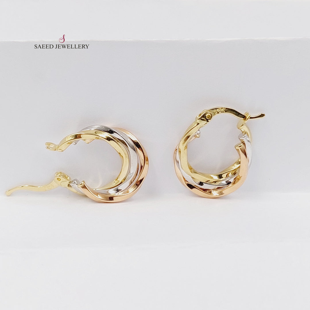 18K Gold Deluxe Hoop Earrings by Saeed Jewelry - Image 4