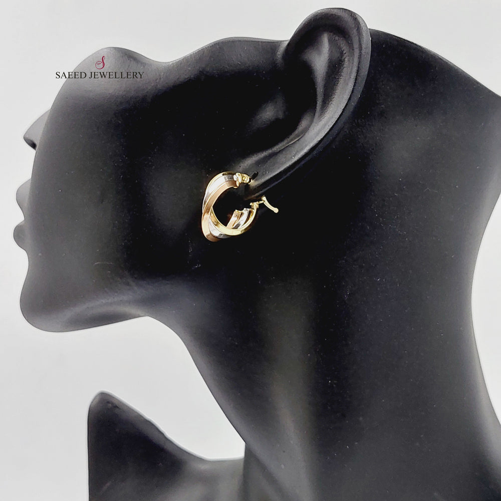 18K Gold Deluxe Hoop Earrings by Saeed Jewelry - Image 2