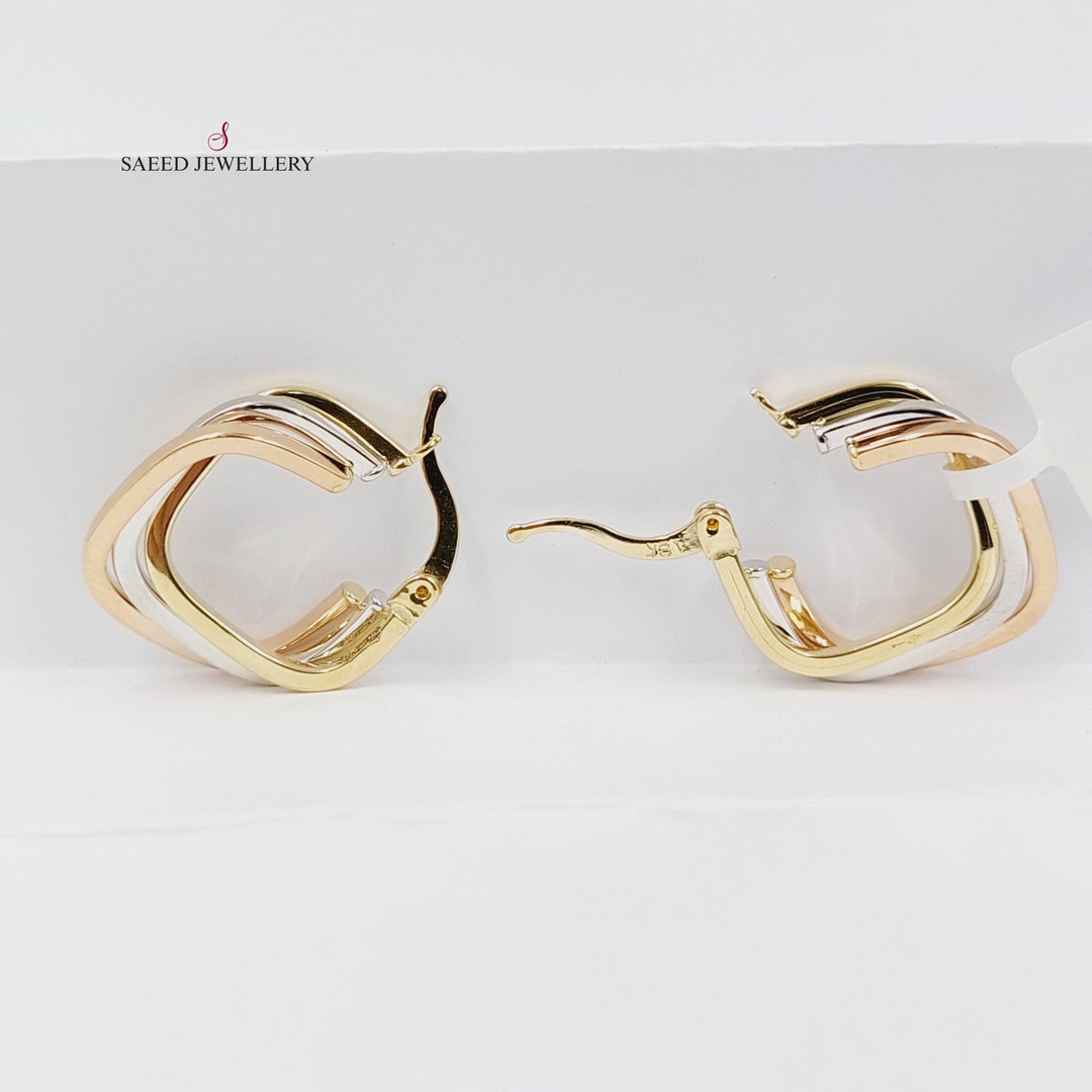 18K Gold Deluxe Hoop Earrings by Saeed Jewelry - Image 4