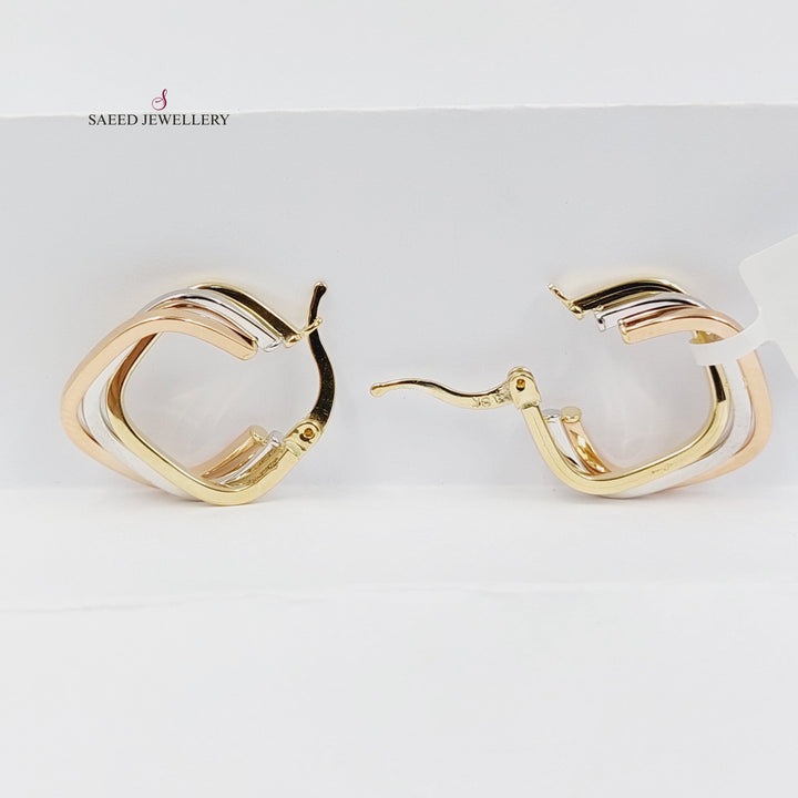 18K Gold Deluxe Hoop Earrings by Saeed Jewelry - Image 4