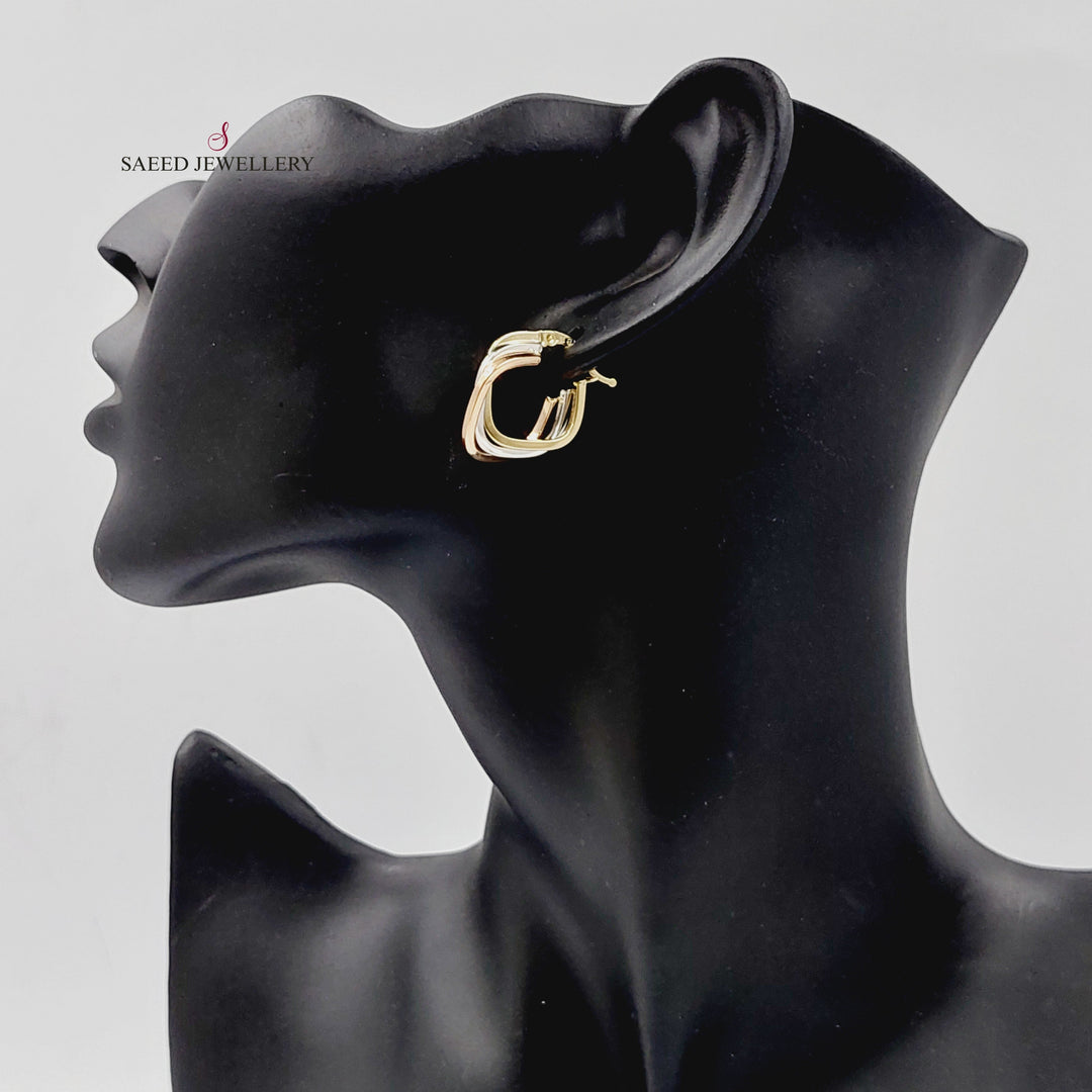 18K Gold Deluxe Hoop Earrings by Saeed Jewelry - Image 2