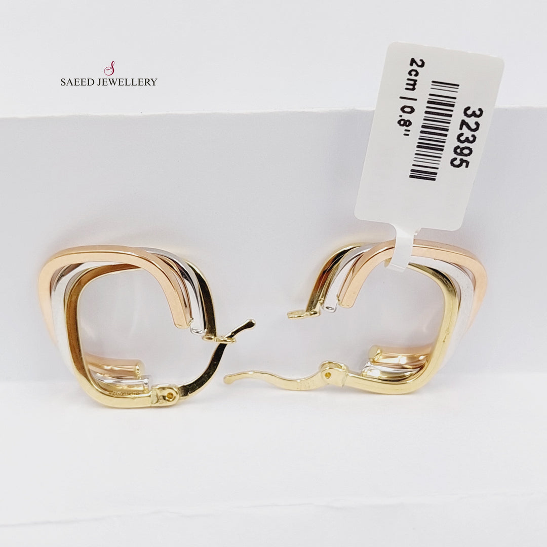 18K Gold Deluxe Hoop Earrings by Saeed Jewelry - Image 1