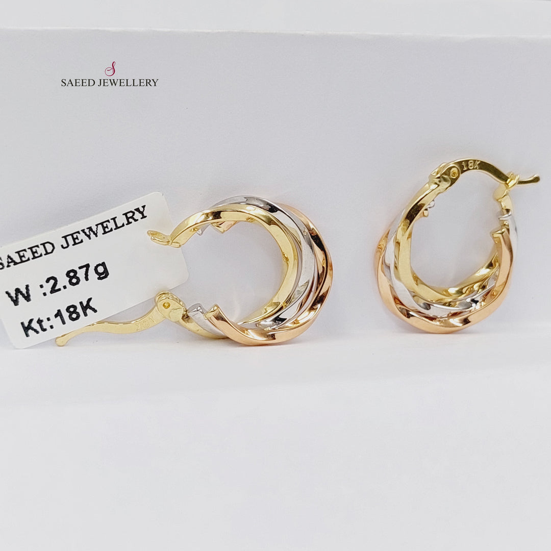 18K Gold Deluxe Hoop Earrings by Saeed Jewelry - Image 3