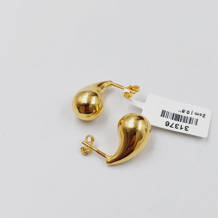 18K Gold Tears Earrings by Saeed Jewelry - Image 3