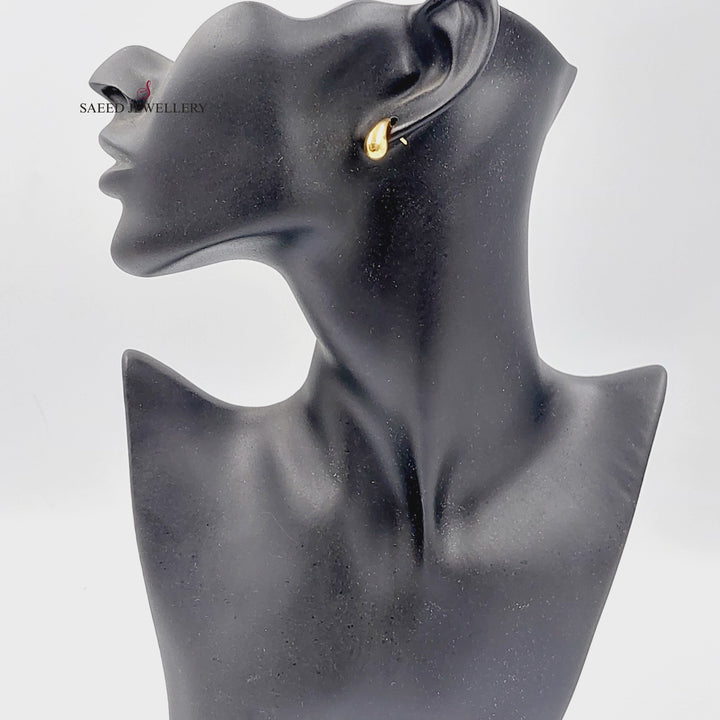 18K حلق دمعة-مجوهرات الشيخ سعيد-Saeed Jewelry 
