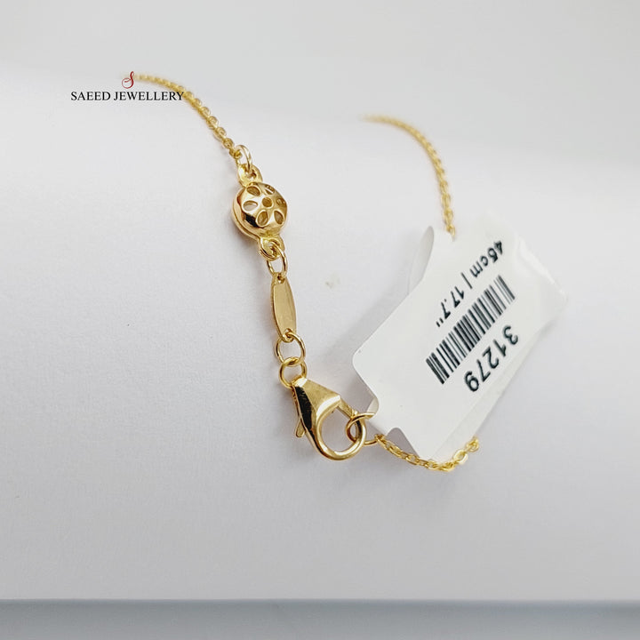 18K Gold Arabic Letter Necklace by Saeed Jewelry - Image 5