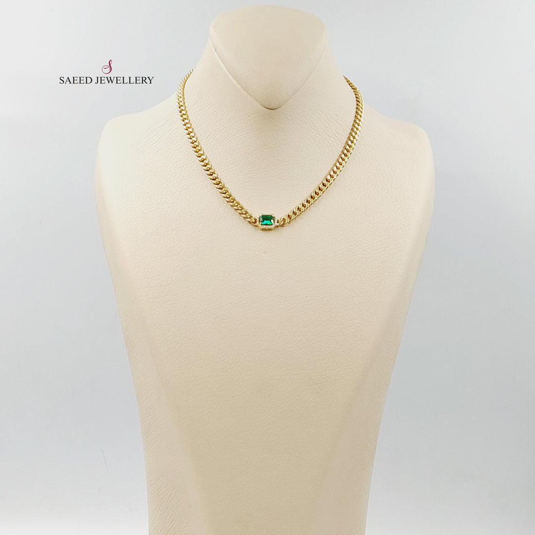 18K Gold 5mm Cuban Links Necklace by Saeed Jewelry - Image 2