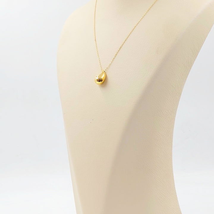 Almond Necklace Made of 18K Gold by Saeed Jewelry 