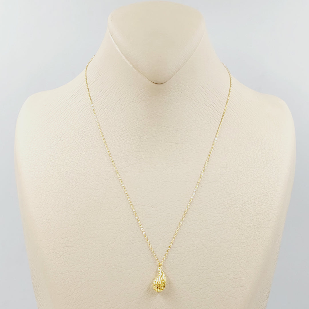 18K عقد لوزة-مجوهرات الشيخ سعيد-Saeed Jewelry 