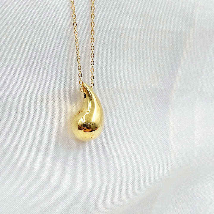 Almond Necklace Made of 18K Gold by Saeed Jewelry 