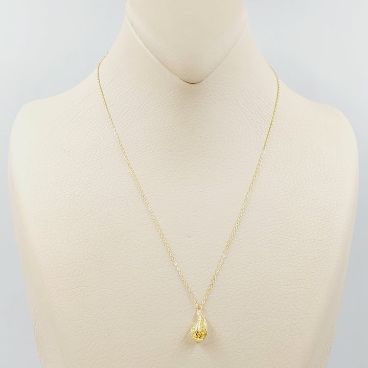 18K عقد لوزة-مجوهرات الشيخ سعيد-Saeed Jewelry 