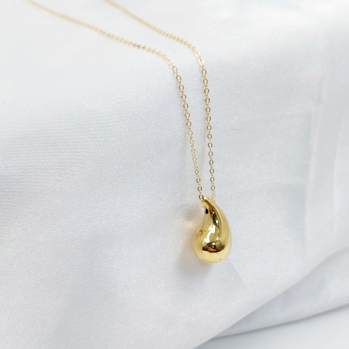 Almond Necklace Made of 18K Gold by Saeed Jewelry 