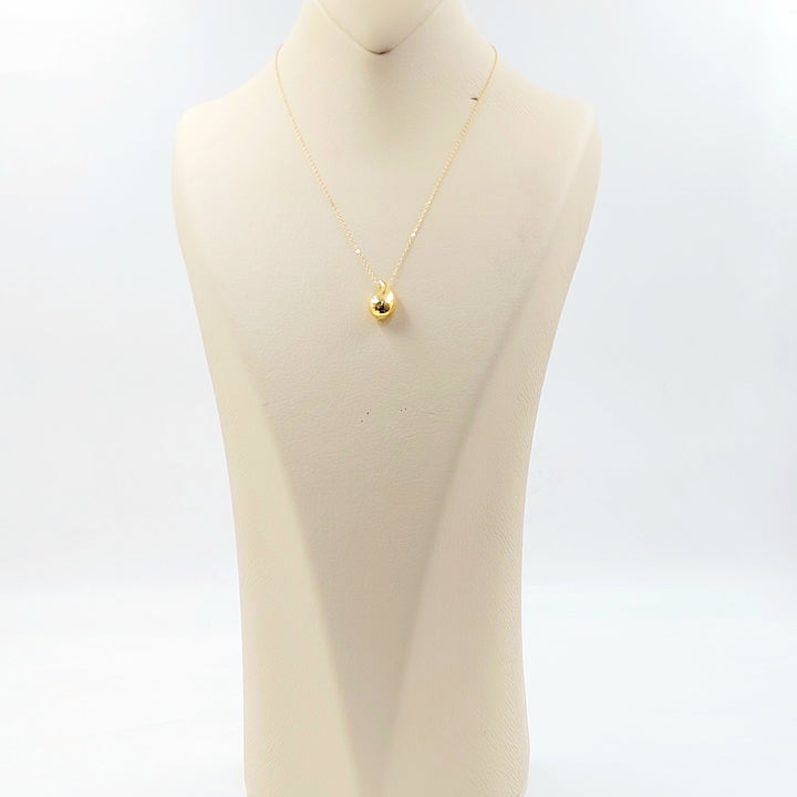 Almond Necklace Made of 18K Gold by Saeed Jewelry 