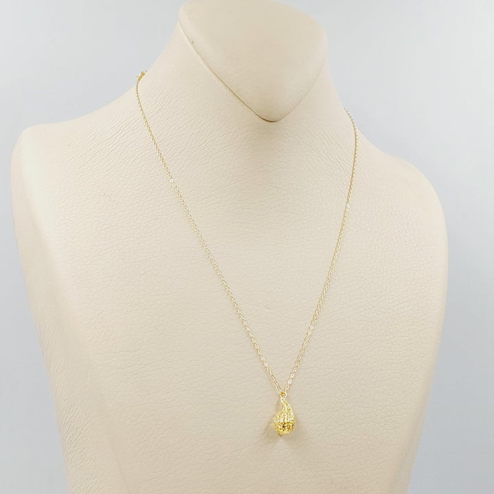 18K عقد لوزة-مجوهرات الشيخ سعيد-Saeed Jewelry 