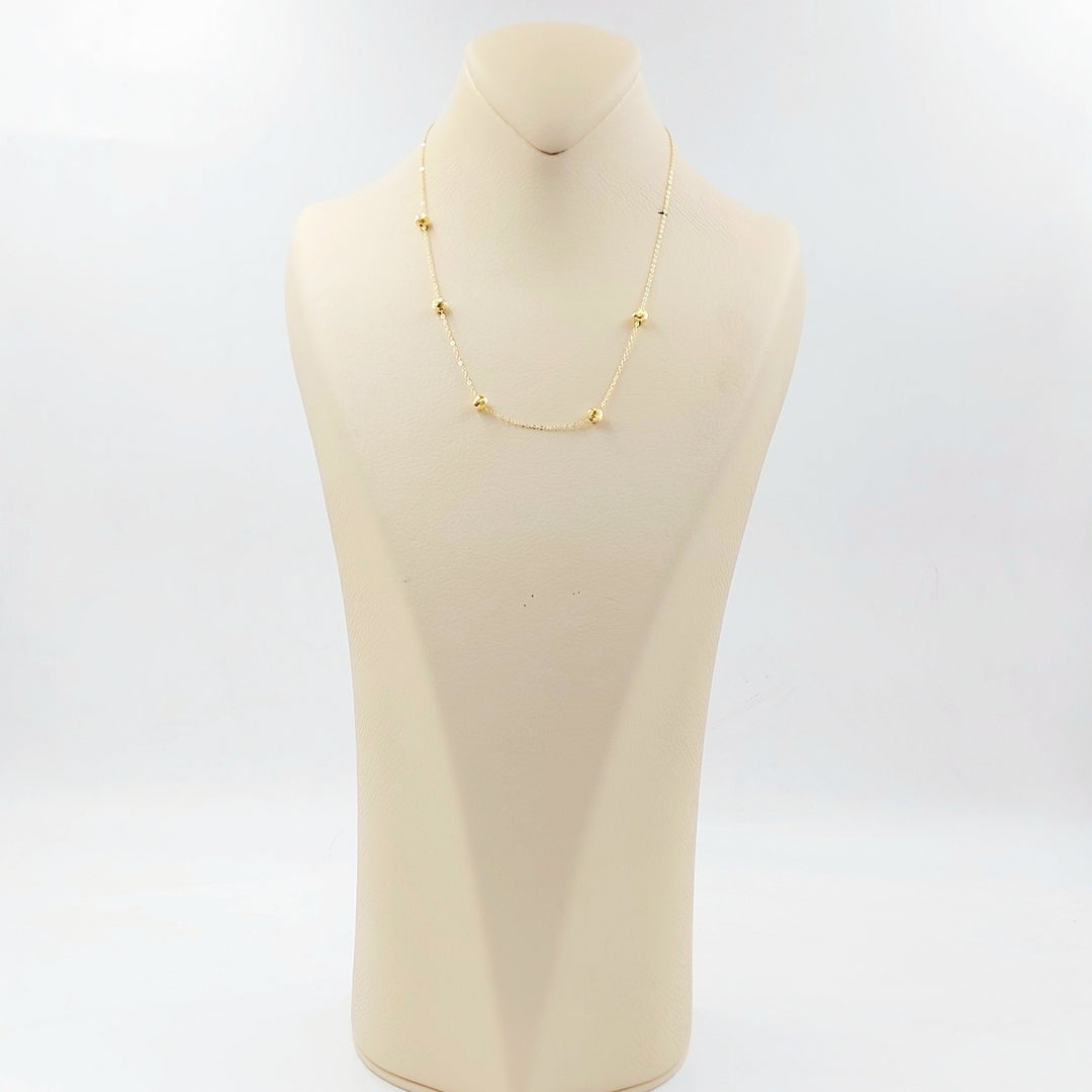 18K عقد طابات-مجوهرات الشيخ سعيد-Saeed Jewelry 