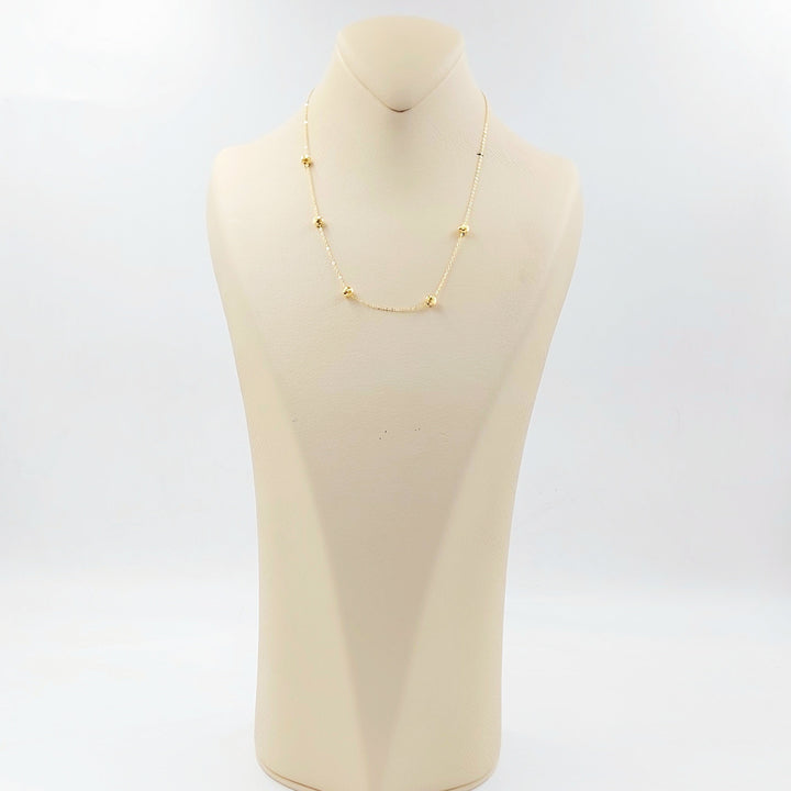 18K عقد طابات-مجوهرات الشيخ سعيد-Saeed Jewelry 