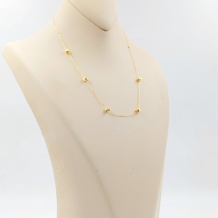 18K عقد طابات-مجوهرات الشيخ سعيد-Saeed Jewelry 