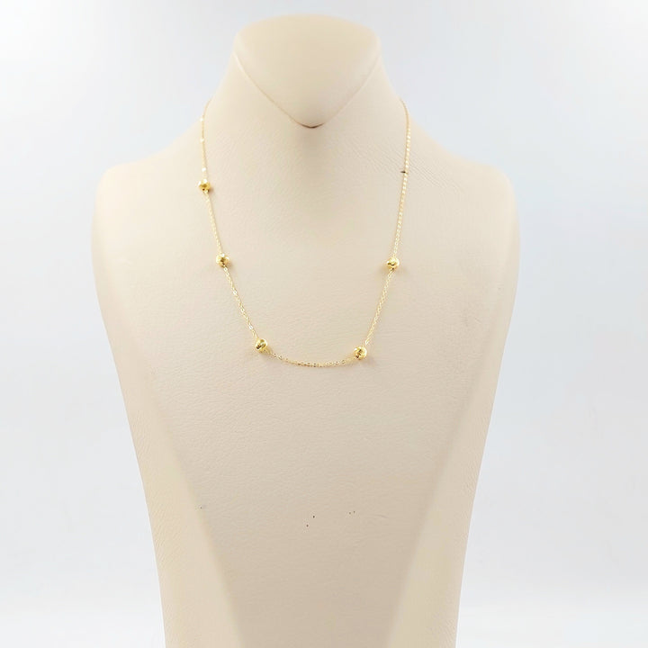 18K عقد طابات-مجوهرات الشيخ سعيد-Saeed Jewelry 