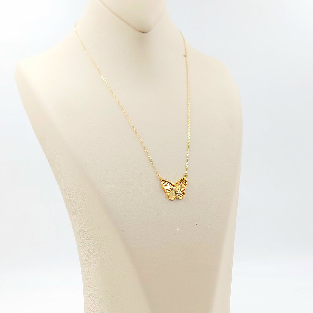 Butterfly Necklace Made of 18K Gold by Saeed Jewelry 