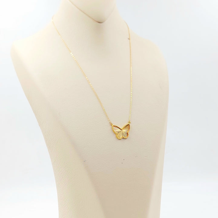 Butterfly Necklace Made of 18K Gold by Saeed Jewelry 