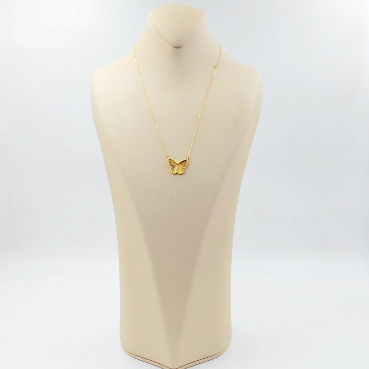 Butterfly Necklace Made of 18K Gold by Saeed Jewelry 