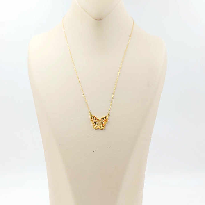 Butterfly Necklace Made of 18K Gold by Saeed Jewelry 