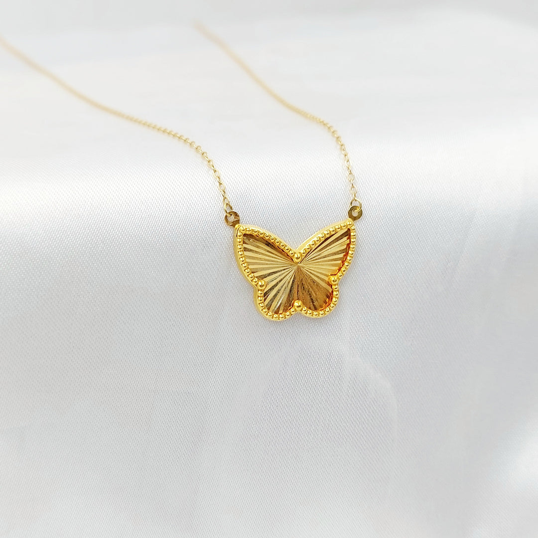 Butterfly Necklace Made of 18K Gold by Saeed Jewelry 