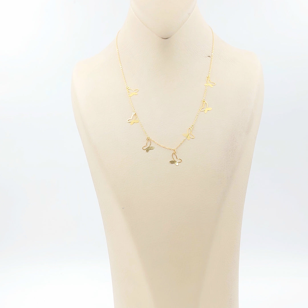 Dandash Necklace Made of 18K Gold by Saeed Jewelry 