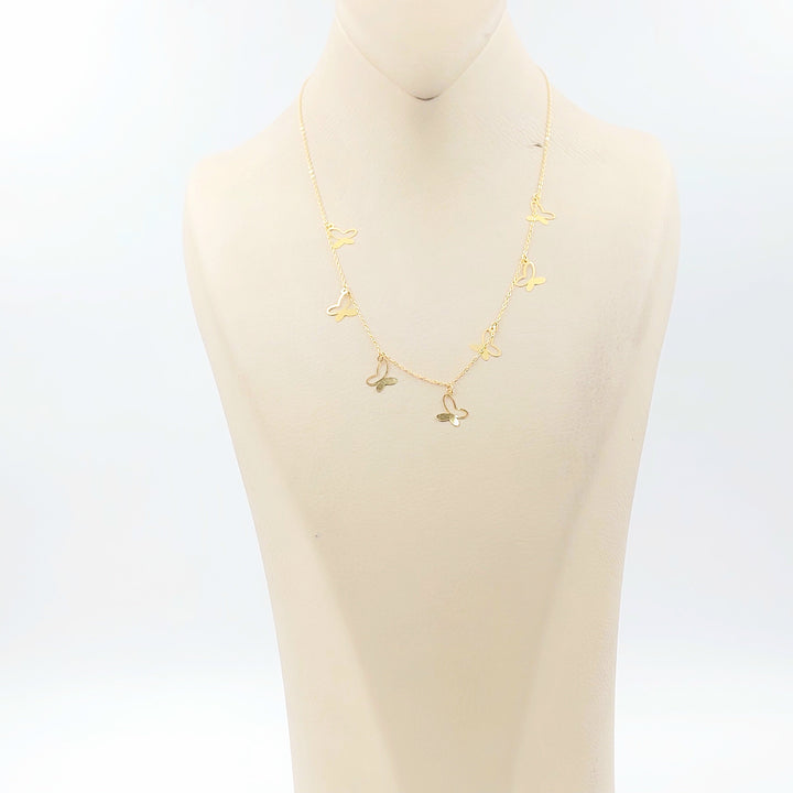 Dandash Necklace Made of 18K Gold by Saeed Jewelry 