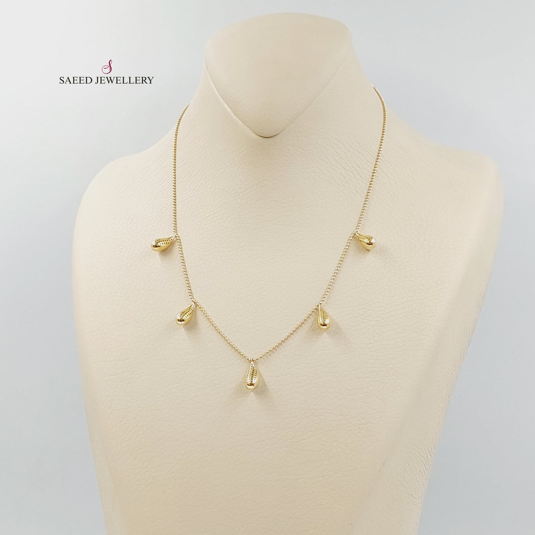 18K Gold Dandash Necklace by Saeed Jewelry - Image 3