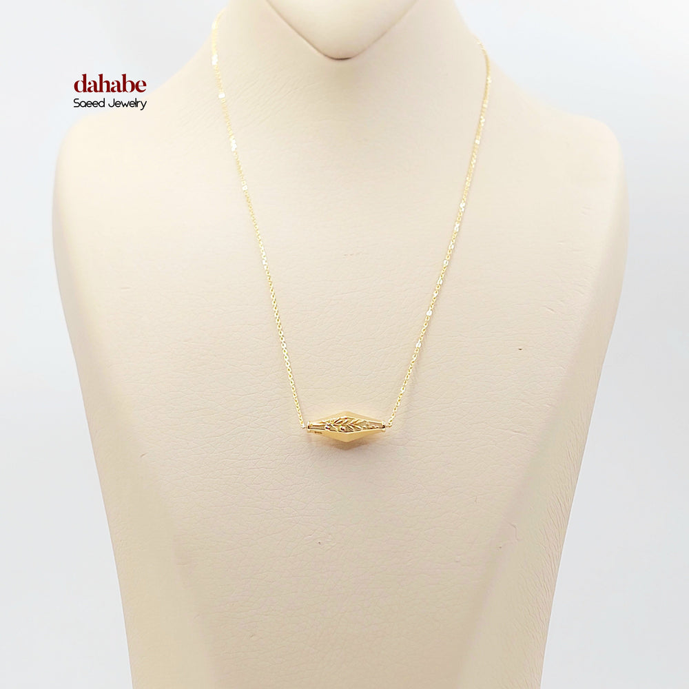 18K Gold Olive Leaf Necklace