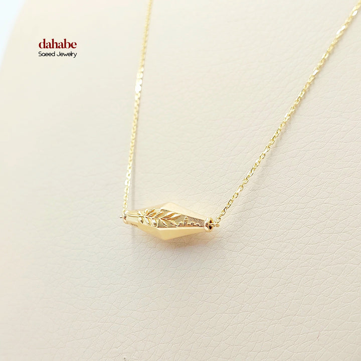 18K Gold Olive Leaf Necklace