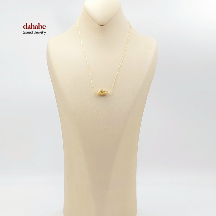 18K Gold Olive Leaf Necklace