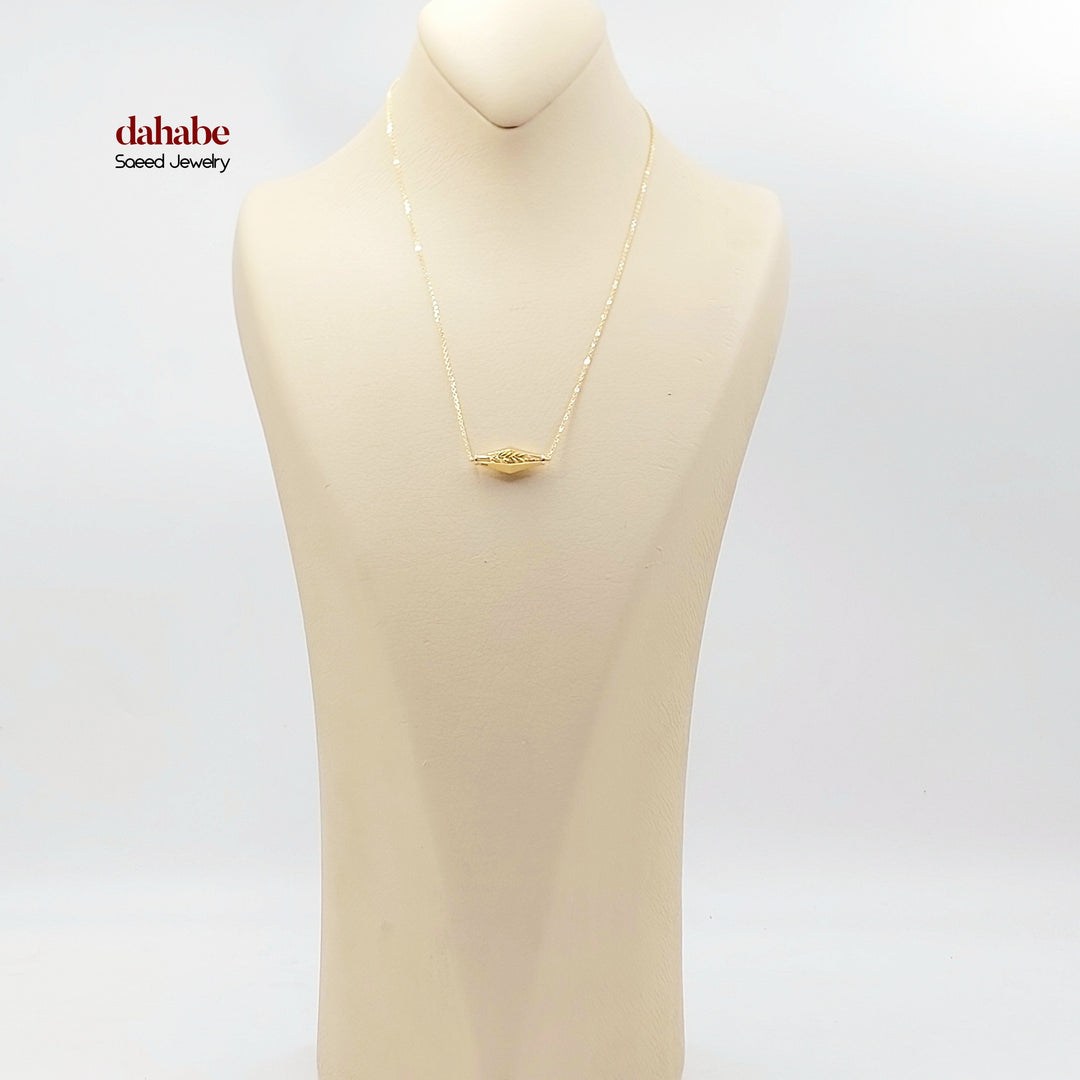 18K Gold Olive Leaf Necklace