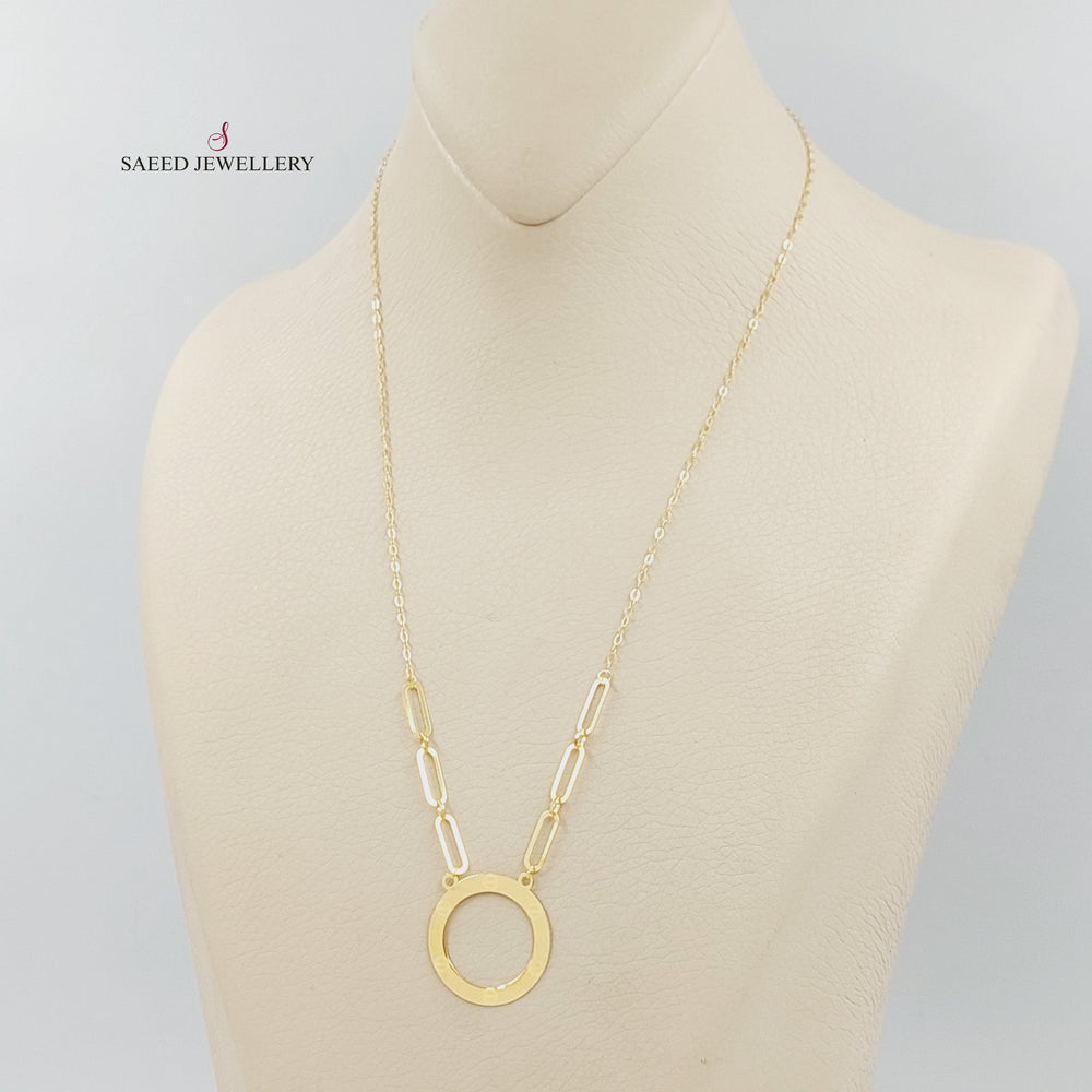 Figaro Necklace Made of 18K Gold by Saeed Jewelry 