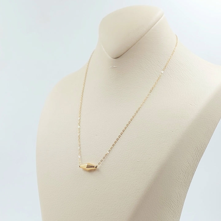 18K عقد زيتون ناعم-مجوهرات الشيخ سعيد-Saeed Jewelry 