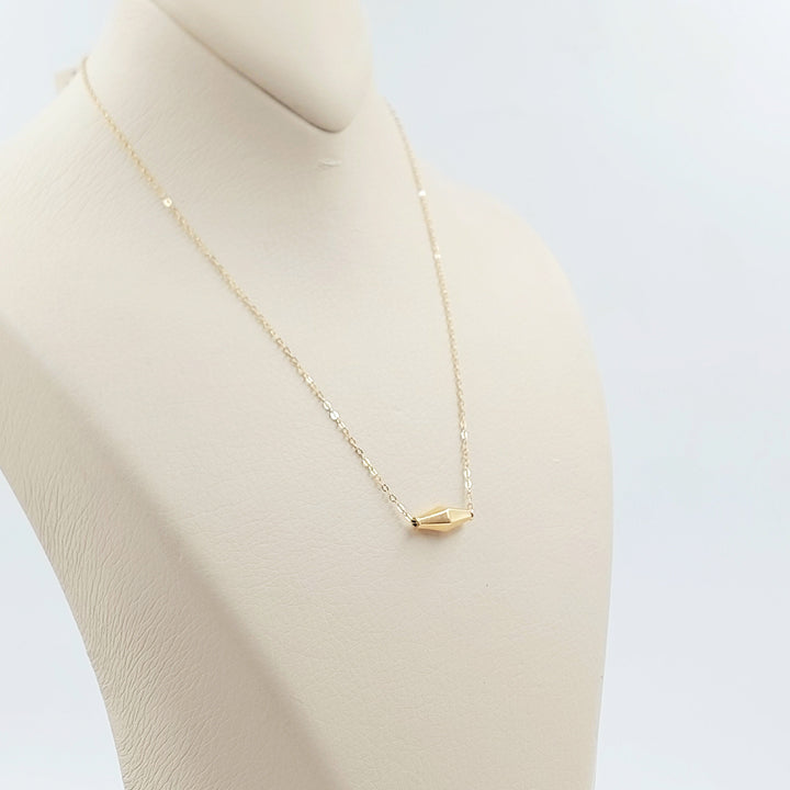 18K عقد زيتون ناعم-مجوهرات الشيخ سعيد-Saeed Jewelry 