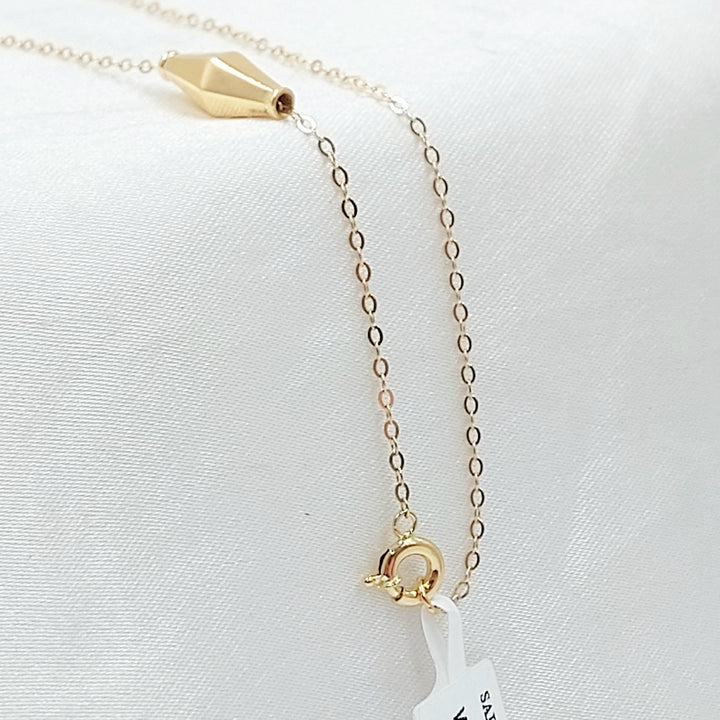 18K عقد زيتون ناعم-مجوهرات الشيخ سعيد-Saeed Jewelry 