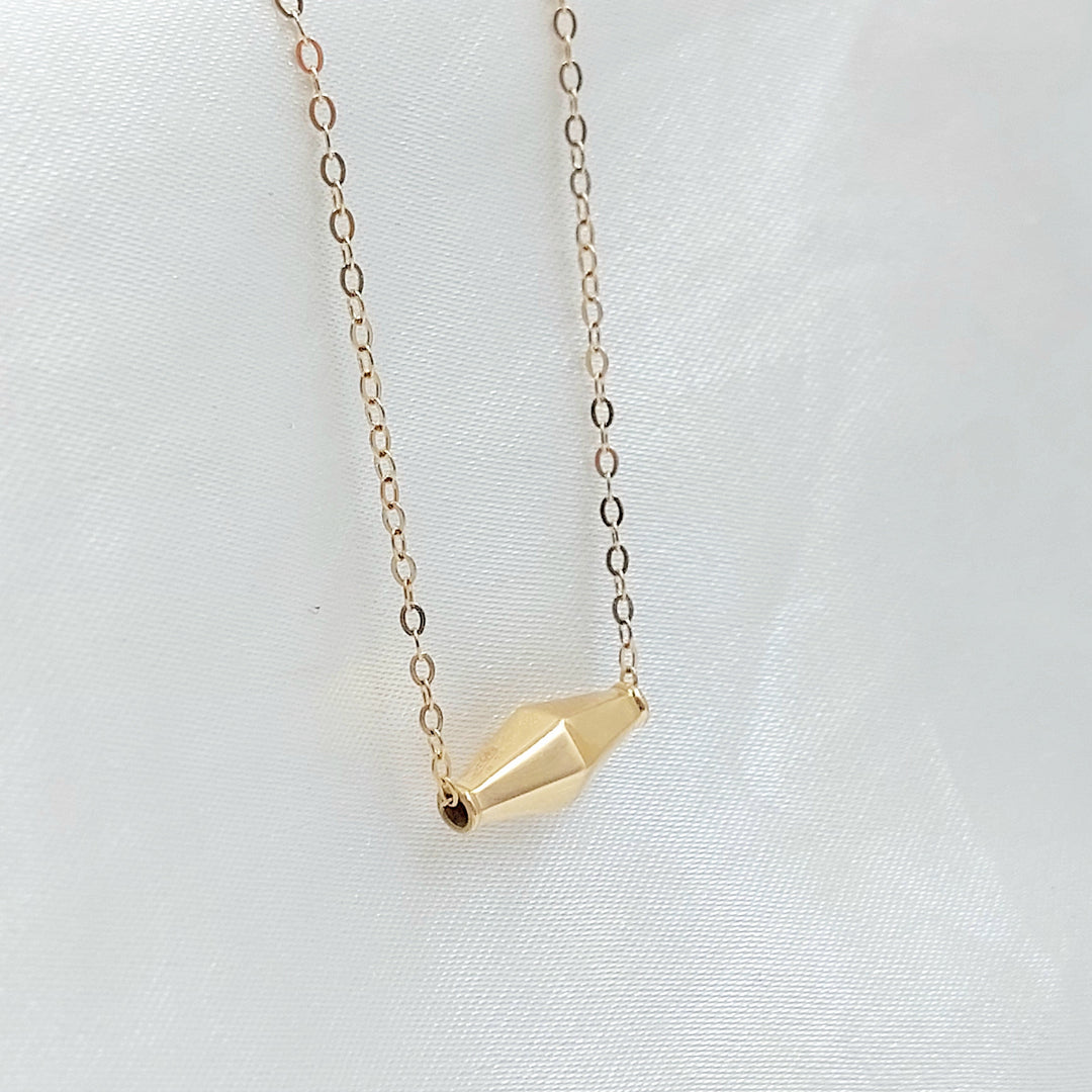 18K عقد زيتون ناعم-مجوهرات الشيخ سعيد-Saeed Jewelry 