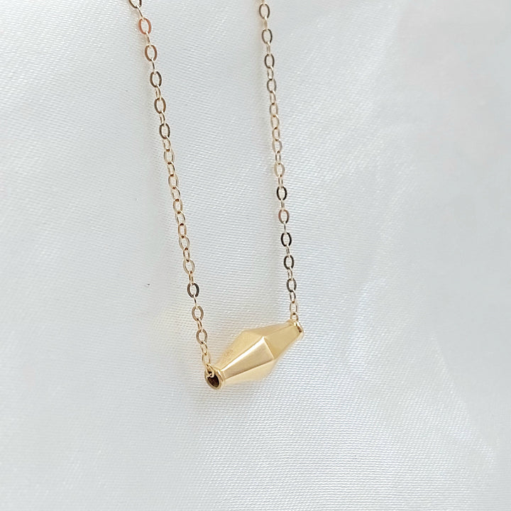 18K عقد زيتون ناعم-مجوهرات الشيخ سعيد-Saeed Jewelry 