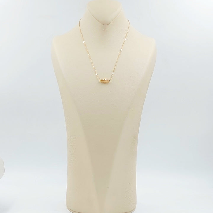 18K عقد زيتون ناعم-مجوهرات الشيخ سعيد-Saeed Jewelry 