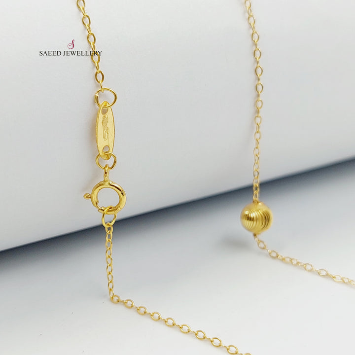 Light Balls Necklace Made of 18K Gold by Saeed Jewelry 