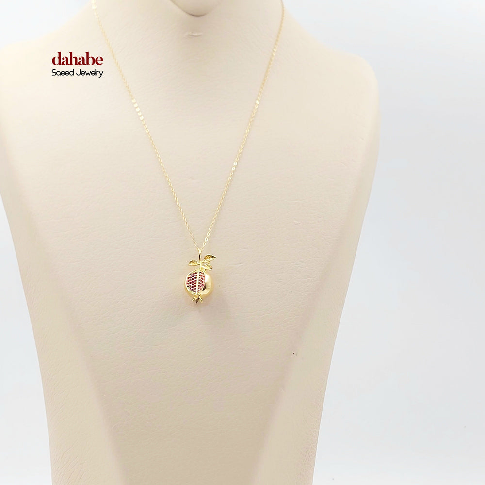 18K عقد زيتون-مجوهرات الشيخ سعيد-Saeed Jewelry 