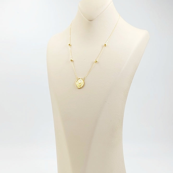 18K عقد رشادي قشرة-مجوهرات الشيخ سعيد-Saeed Jewelry 