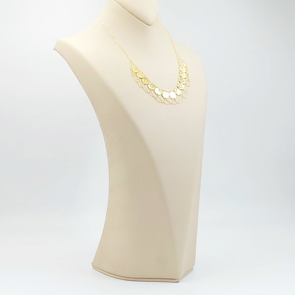 Print Rashadi Necklace Made of 18K Gold by Saeed Jewelry 