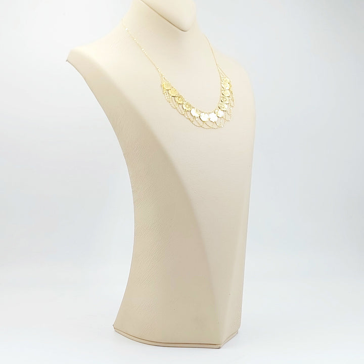 Print Rashadi Necklace Made of 18K Gold by Saeed Jewelry 