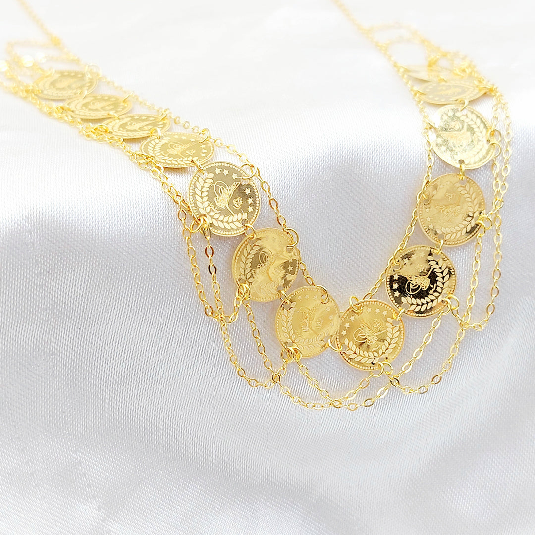 Print Rashadi Necklace Made of 18K Gold by Saeed Jewelry 
