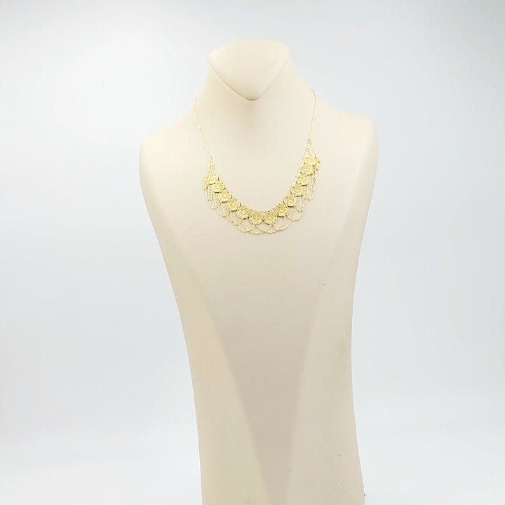 Print Rashadi Necklace Made of 18K Gold by Saeed Jewelry 
